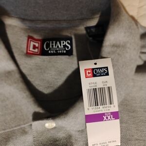 Chaps Heather Gray Polo Shirt XXL